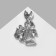 Brooch "Hare" traveler, color in gold