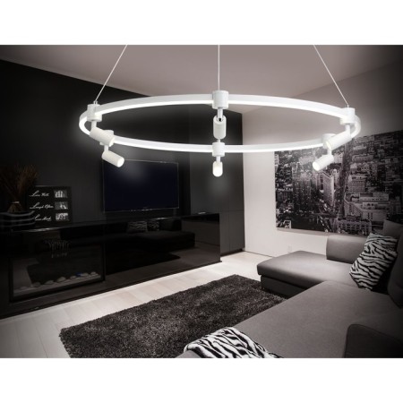 Suspended controlled LED lamp Ambrella Light, Linetech, FL5297, LED, 74 W, 5550LUM, 3000-6400K, white color-1