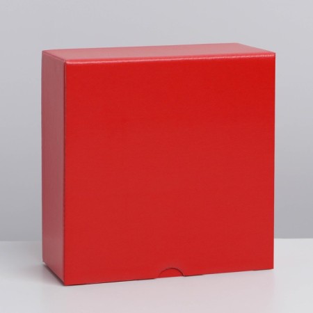 Gift folding box, packaging, “red”, 15 x 15 x 7 cm-3
