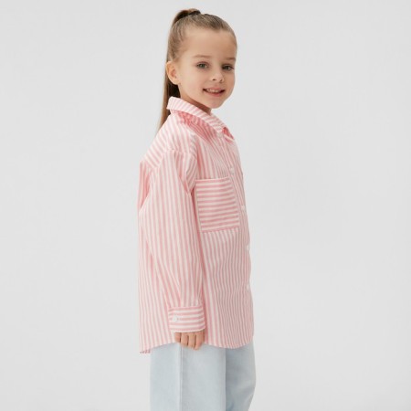Рубашка для девочки KAFTAN "Полоска" размер 32 (110-116 см)-2