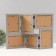 MDF photo frame in 6 photos 10x15 cm, 10x10 cm "Riddle" gray 33x47.8x1.1 cm