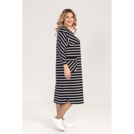 Female dress, size 66, black color-3
