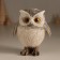 Souvenir Polystone "Funned Owl" 9.5x6.6x11.5 cm