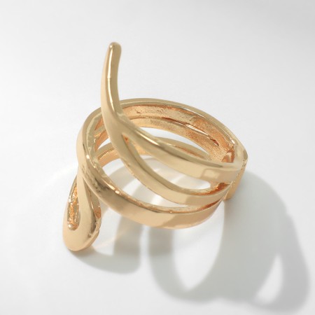 Ring Metal "Trend" is twisted, the color is gold, dimensionless-2