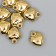 Suspension "Heart", color gold 12x15 mm