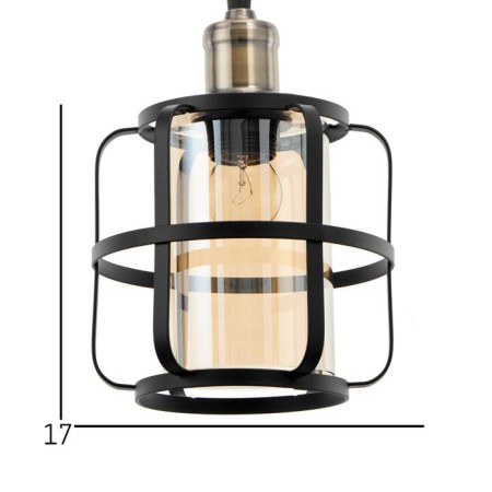 Lamp Bayerlux 88305/1 E27 40W Black 18x18x25-125 cm-4