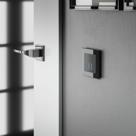 W4520008 sensory switch, two -key, with backlight, 1000 watts, black-1