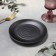 Black East plate, d = 15.5 cm, black color