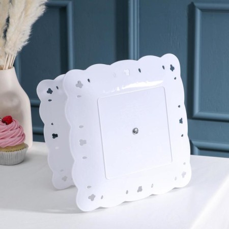 Squarebrus Frutabaker "Vivien", 2 tiers, 20 × 20 cm, 24 × 24 cm, white color-3