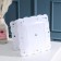 Squarebrus Frutabaker "Vivien", 2 tiers, 20 × 20 cm, 24 × 24 cm, white color
