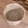 Wicker basket with a lid 27x27x35 cm