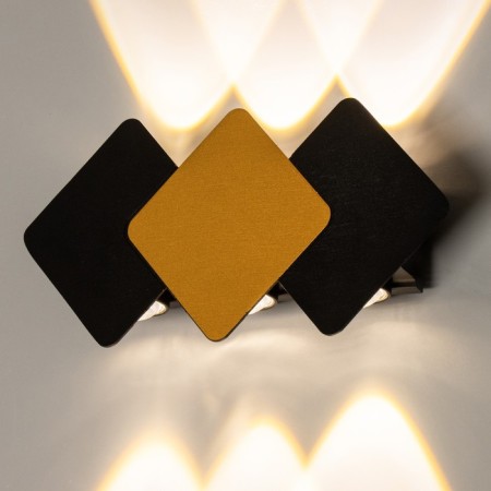 Bra "Alir" LED 4W 3000K IP65 black and gold 15x3.8x12 cm-2