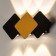 Bra "Alir" LED 4W 3000K IP65 black and gold 15x3.8x12 cm