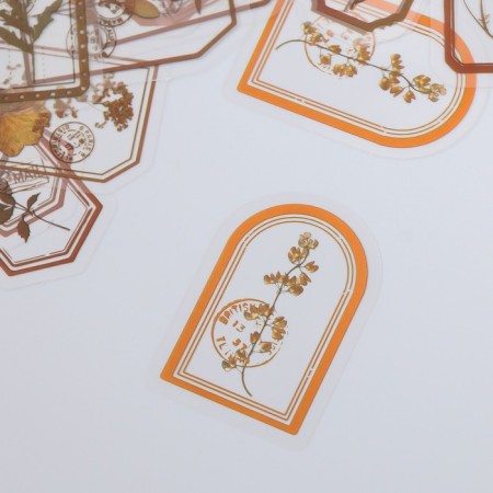 Stickers for creativity "Tags - Wild flowers" set 30 pcs 0.2x8x11 cm-1