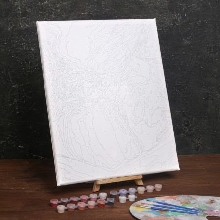Picture on numbers on a canvas with a subframe "Tenderness", 40 x 50 cm-2