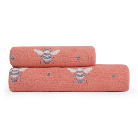 Terry towel Maya, size 50x90 cm, coral color-2