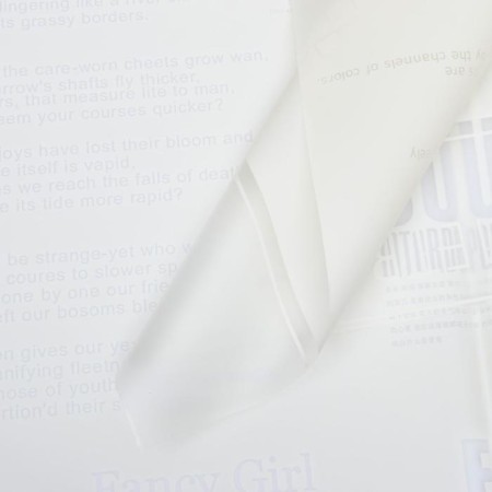 Matte film "Fashion magazine" White, 0.58 x 0.58 m