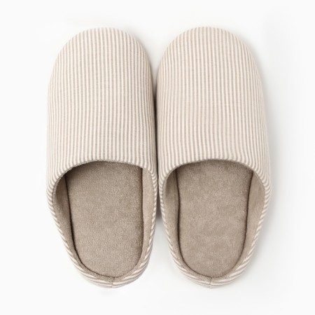 Women's slippers, eco size 38-39, color beige strip-10