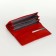 Women's wallet 03-01-01, 18.5*4*9 cm, 4 departure, 2 Potd/frame, d/cards, d/coins, on magnets, red