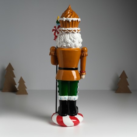 Polystone souvenir "Nutcracker in a ginger uniform, with a cupcake and a pika with a candy" 13x10x35.5 cm 103258-3