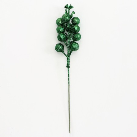 Decorative berries on a stick, green, 4.5 × 4.5 × 20 cm-3