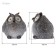 Lamp Garden era on the sunny battery "Owl Gray" LED, IP54