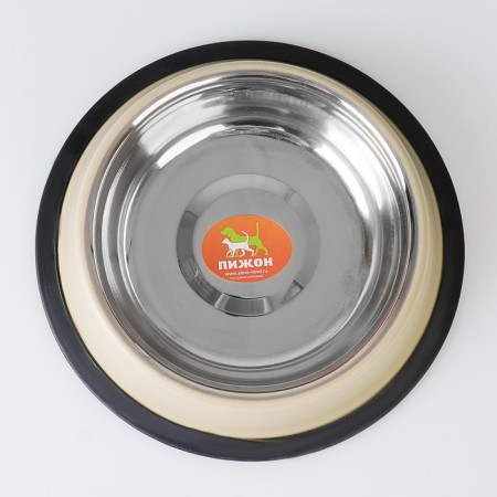 A bowl with a non -slip base color, 470 ml, beige-2