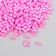 Set of beads "needlework" plastic, diameter 3 mm, 25 g, bright pink