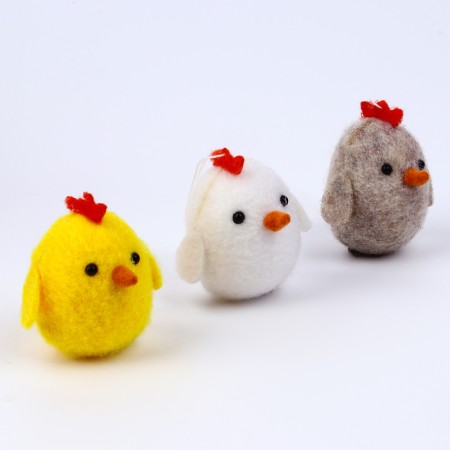 Soft toy "chicken" on a suspension, 6 cm, color mix-3