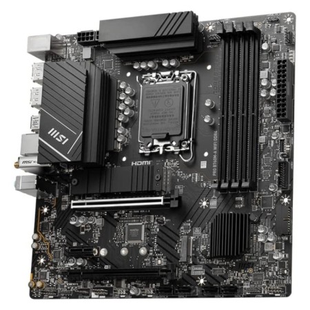 The MSI Pro B760M-A WIFI DDR4 SOC-1700 Intel B760 4XDDR4 MATX AC`97 8ch (7.1) 1064984-2