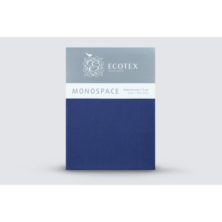 Set of pillowcase "Monospace", size 70x70 cm - 2 pcs, color dark blue-2