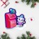 Congratulatory card "Happy New Year!" Postal box, 8 x 9 cm, new year
