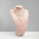Bust for jewelry, 24 × 17 × 35 cm, pink color