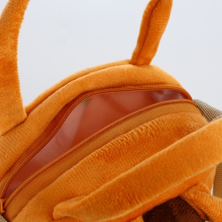 Children's bag with a zipper "chosen", brown color-2