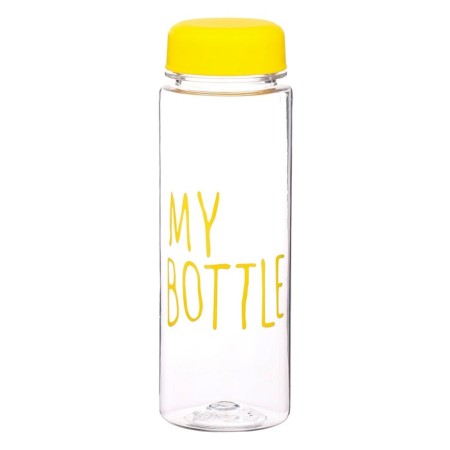 Water bottle, 500 ml, My Bottle, 19.5 x 6 cm, Czech in the kit, Yellow-2
