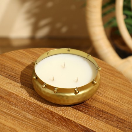 Aromatic candle "GHUNGROO OURLI" 120 gr, soy wax, Black Oudh-1
