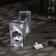 LED figure "Silver lantern with deer" 7 × 13 × 3.5 cm, plastic, batteries AG13x3, glow warm white