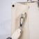 Bag Female Tout with zipper, white color