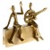 Souvenir "Musicians" aluminum 24.8x7.6x25.4 cm (brass coating)