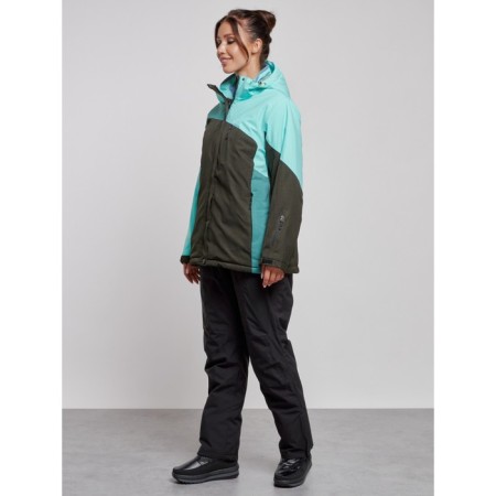 Ski costume female winter, size 60, turquoise color-1