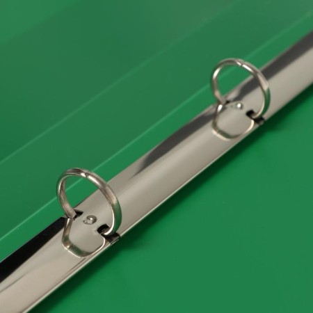 Folder on 4 rings A4, Calligrata, 25 mm, 700 μm, inner pocket, pocket for a spine, green-2