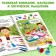 A book with the tasks "dinosaurs", engraving, stickers, printing 3 pcs.