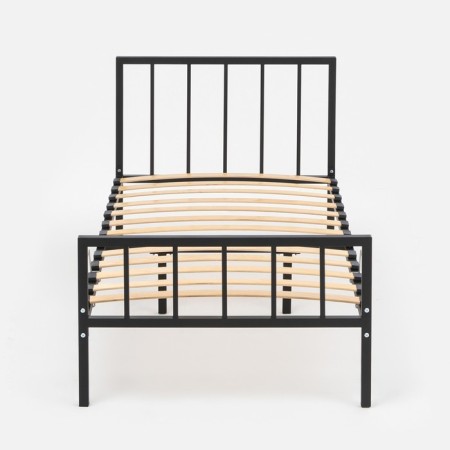 Metal collapsible bed with ORT. Osn Venus 900x1900 black-2