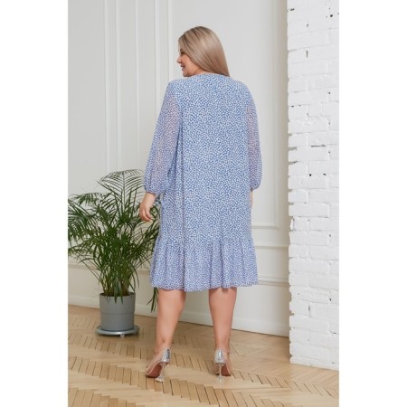 Women's dress, size 56, color light blue-4