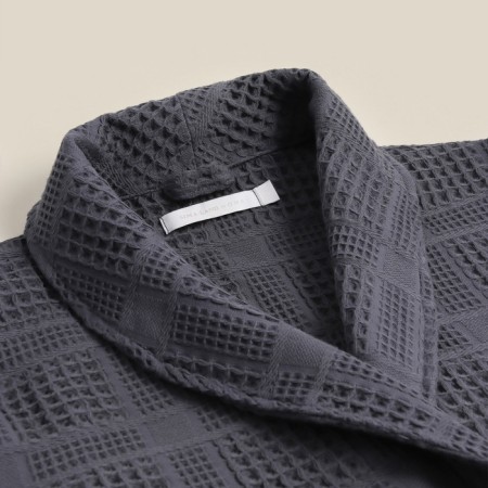 Welfare Women's bathrobe SL Home: Chess "Grig Sandre", size S, 100% cotton, 340 g/m2-6