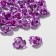 Busina "rose", set of 30 pcs., 12 mm, lilac color