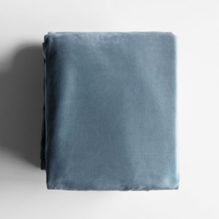 Set of curtains "velvet", size 2x145x270 cm, blue color-3