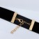 Choker "modern" circle, black-gold color, l = 30 cm
