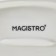 Porcelain oval Magistro "Tandy", 20 × 13.5 × 1.5 cm, white color