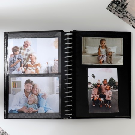Photo album "Moments of happiness", 20 magnetic sheets, black pages.-3